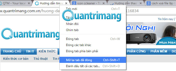 Hướng dẫn thao tác chuột phải đa năng trên trình duyệt Chrome Hướng dẫn thao tác chuột phải đa năng trên trình duyệt Chrome