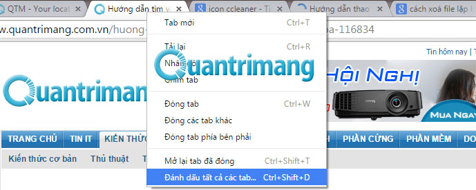 Hướng dẫn thao tác chuột phải đa năng trên trình duyệt Chrome Hướng dẫn thao tác chuột phải đa năng trên trình duyệt Chrome