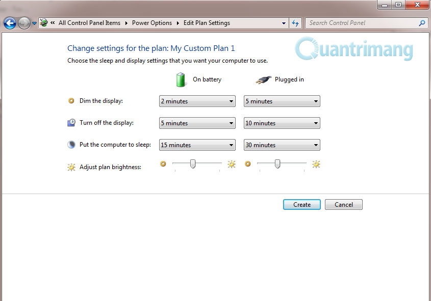 Tự tạo 1 thiết lập nguồn điện riêng cho Windows trên Laptop?