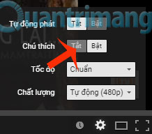 5 mẹo nên biết khi dùng YouTube Tắt các chú thích