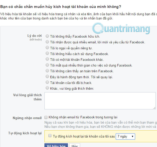 Hướng dẫn khoá Facebook tạm thời