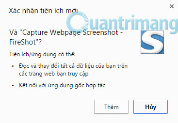 Cách chụp ảnh website trên Chrome và Firefox Cài Capture Webpage Screenshot cho Chrome