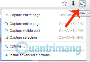 Cách chụp ảnh website trên Chrome và Firefox Các tùy chọn chụp ảnh website của Capture Webpage Screenshot