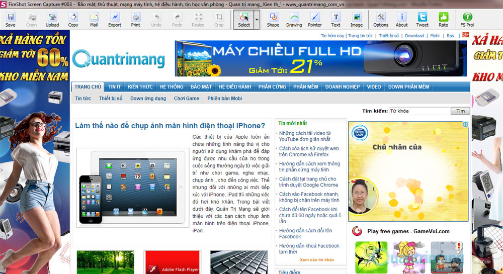 Cách chụp ảnh website trên Chrome và Firefox Cách chụp ảnh website trên Chrome và Firefox