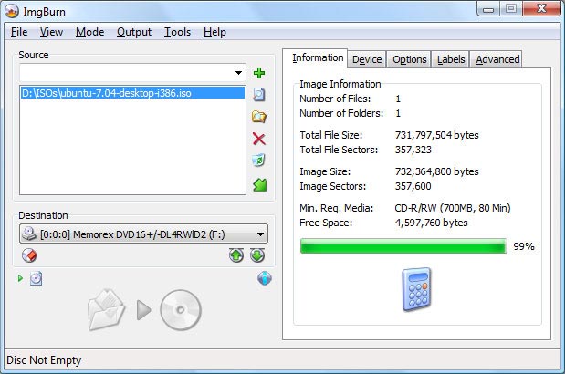 ImgBurn (Nguồn: ComputerWorld)