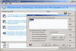 Giao diện màn hình của Advanced Desktop Shield