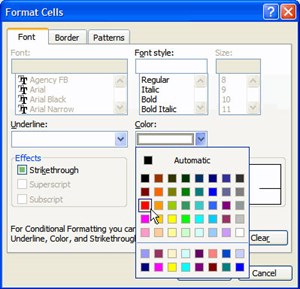 MS Excel 2003 - Bài 13: Sử dụng định dạng có điều kiện trong Excel