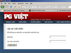 Website dùng phần mềm Joomla bị mắc lỗi bảo mật. 