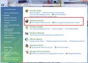 Windows Firewall trong Windows Vista