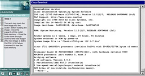 Lab - Hoạt động của Cisco IOS