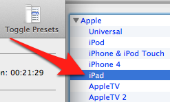 Chuyển đổi file .MKV để xem trên iPad trong Mac OS X