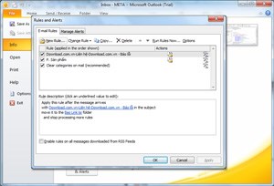 eLab - Tự động chuyển Important mail thành Normal trong Outlook 2010