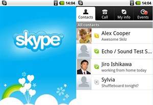 Skype cung cấp tính năng chat video cho điện thoại Android
