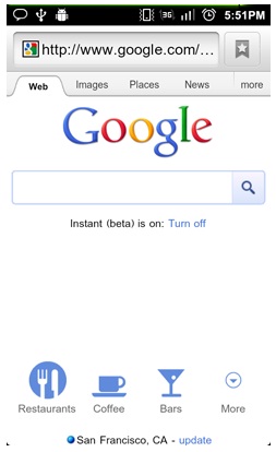 Chọn trình duyệt di động cho điện thoại Android