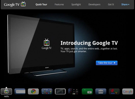 Google TV phiên bản Android Honeycomb
