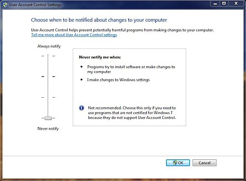 Microsoft cảnh báo malware tắt UAC của Windows 