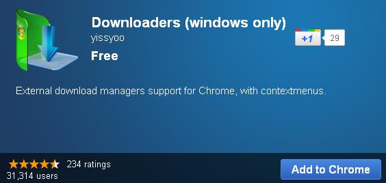 Tích hợp trình hỗ trợ download vào menu chuột phải của Chrome