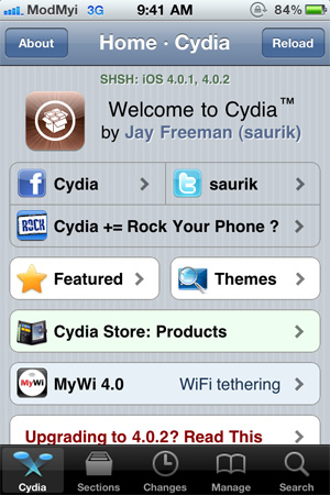 Cydia user guide for iPhone owners