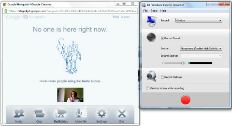 5 công cụ ghi lại các đoạn video chat trên Google+
