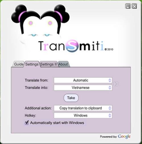 Transmiti - trợ lý dịch thuật từ bất kỳ ứng dụng nào