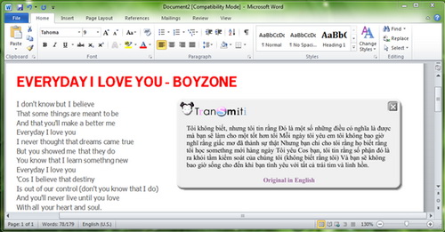 Transmiti - trợ lý dịch thuật từ bất kỳ ứng dụng nào