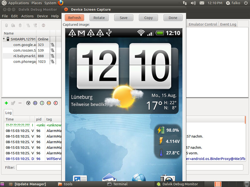 Chụp ảnh màn hình smartphone Android