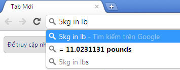 Những thủ thuật trên Google Chrome Omnibox