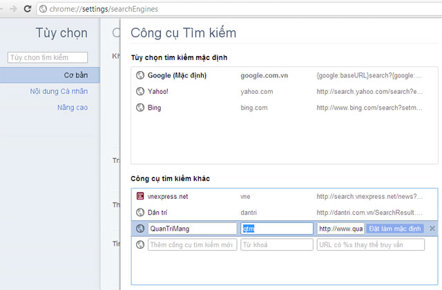 Những thủ thuật trên Google Chrome Omnibox