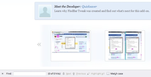 Tìm kiếm nội dung trên trang hiệu quả hơn trên Firefox