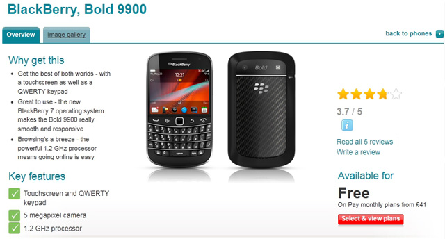 BlackBerry Bold 9900 cũng không cứu được RIM