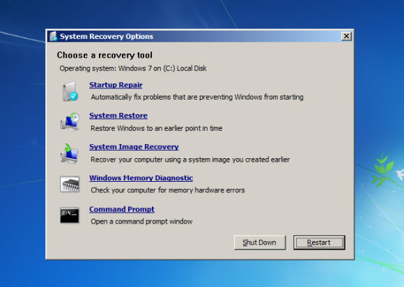Sửa lỗi khởi động lặp lại trên Windows 7
