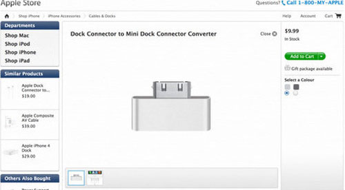 Apple để lộ adapter chuyển cổng kết nối 19-pin của iPhone 5