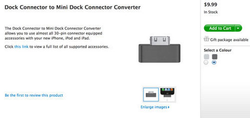 Apple để lộ adapter chuyển cổng kết nối 19-pin của iPhone 5