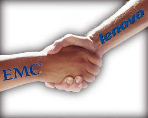 Lenovo hợp tác chiến lược với EMC 
