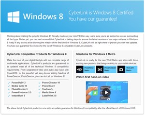 CyberLink "vớ" món hời lớn hiếm có nhờ Windows 8