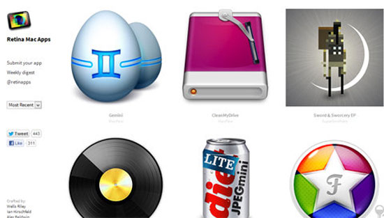 Ứng dụng hỗ trợ màn hình Retina cho MacBook mới