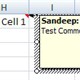 Sử dụng Comments Tool trong MS Excel