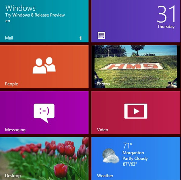 Những điểm được yêu thích trên Windows 8
