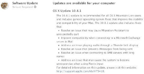Apple ra Mac OS 10.8.2 cho lập trình viên hỗ trợ Facebook, iMessages