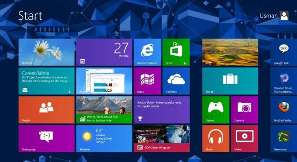 start screen