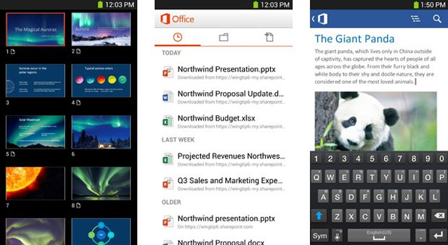 Microsoft phát hành Office cho Android
