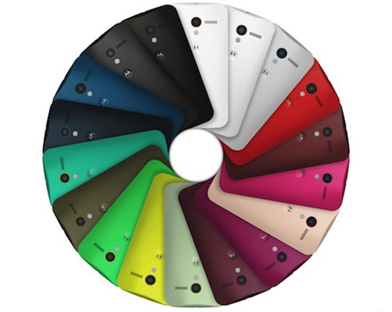 Moto X nhiều màu sắc Điện thoại "tắc kè hoa" Moto X trình làng với camera 10 "chấm"