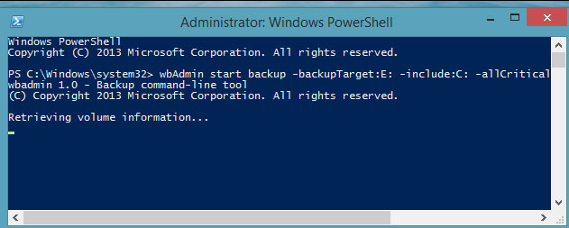 Lệnh Wbadmin start backup 10 lệnh hữu ích trong Windows bạn nên biết