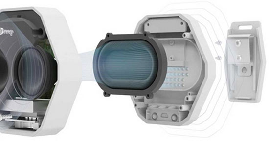 Boombot Rex còn được trang bị thêm một loa siêu trầm ở ngay bên dưới. Loa Boombot Rex gọn nhẹ, chống thấm nước