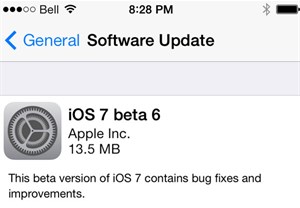 iOS 7 beta 6 chính thức ra mắt, có thể là bản thử nghiệm cuối cùng
