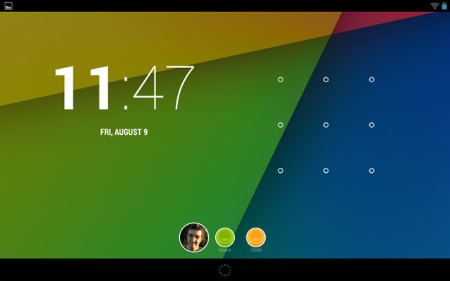 Chuyển đổi giữa các tài khoản người dùng Chia sẻ tablet Android và giữ gìn sự riêng tư