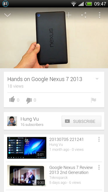 Youtube YouTube trên Android hỗ trợ vừa duyệt video vừa xem