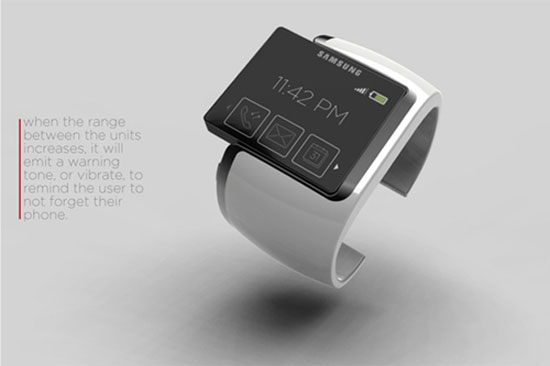 Galaxy Gear có màn hình vuông, camera nằm ở phần dây Đồng hồ Galaxy Gear sẽ có camera và màn hình 2.5 inch