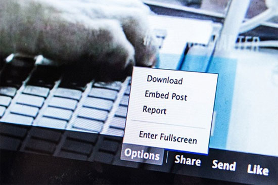 Nút Embed Post ở góc phải màn hình. Facebook cho phép nhúng nội dung vào website khác