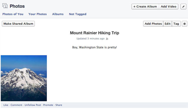 Hướng dẫn "dùng chung album ảnh" trên Facebook